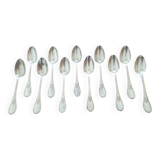Christofle - Set of 11 dessert spoons in the Trianon model made of metal.