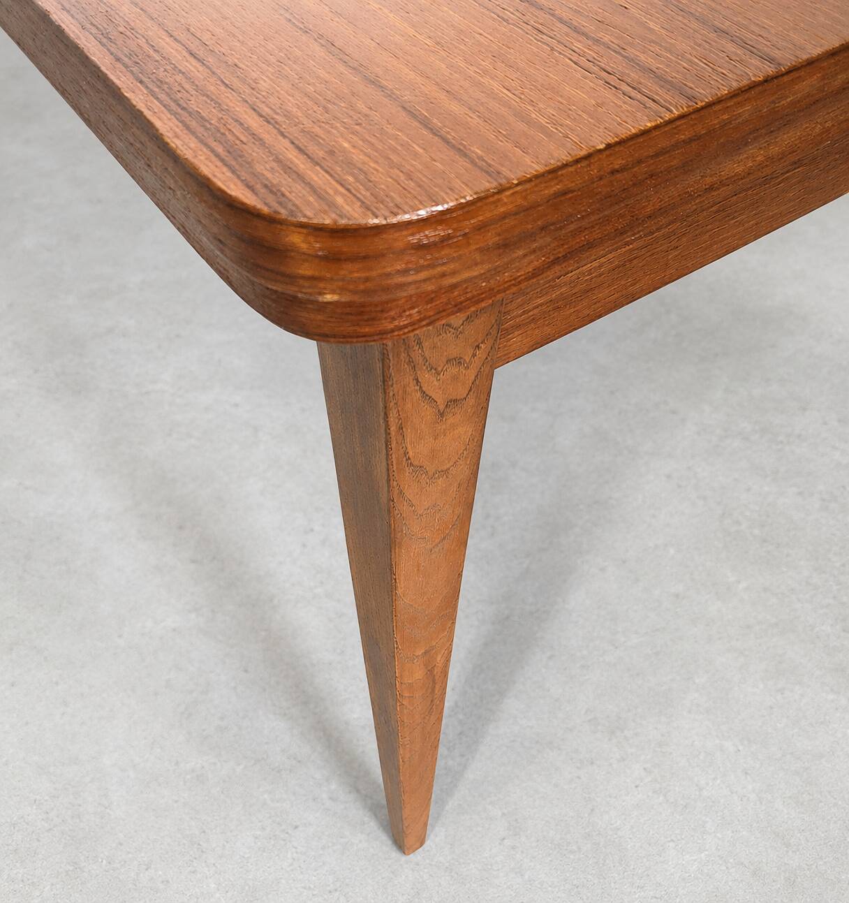Scandinavian extendable dining table in teak, circa 1960.