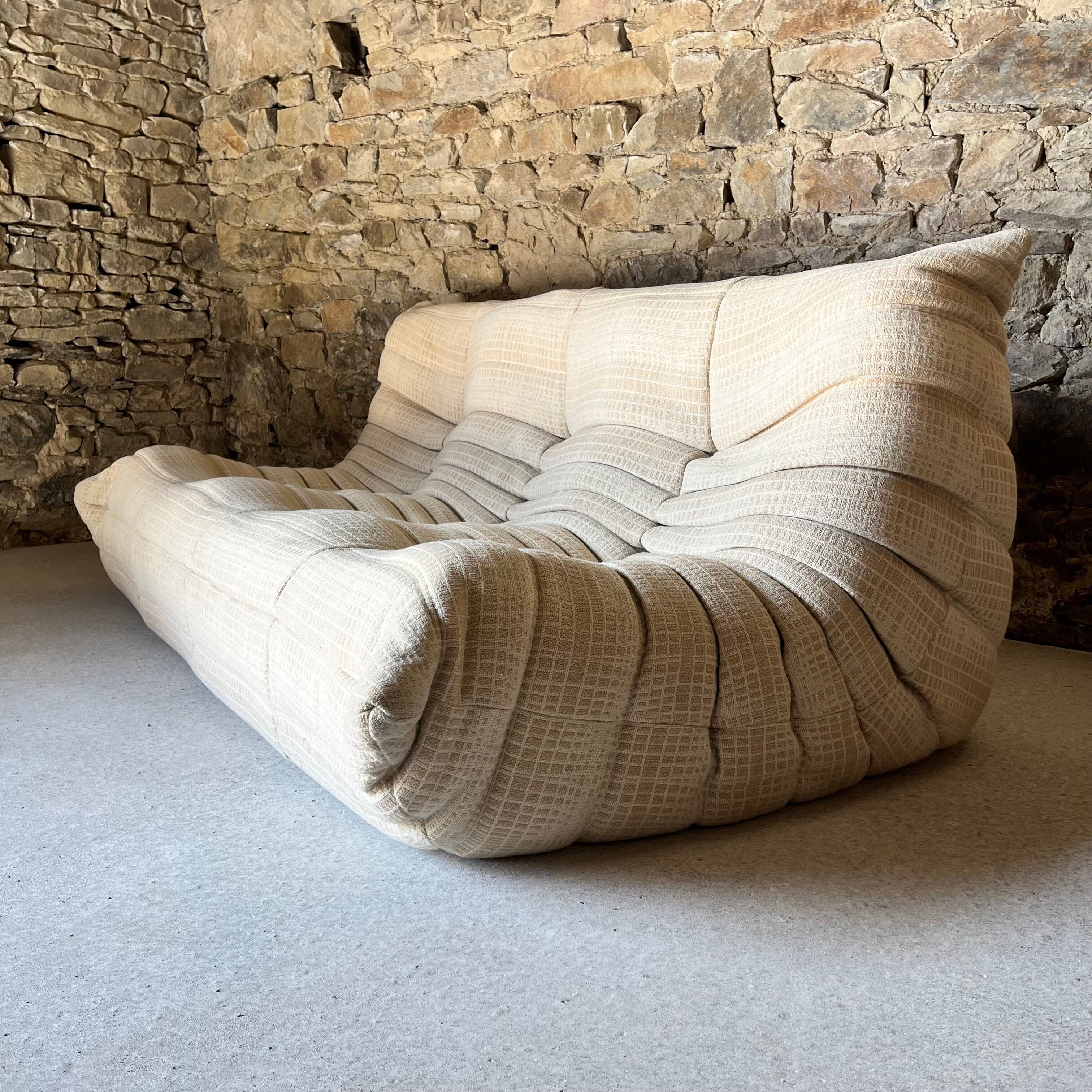 Togo sofa 3 places by Michel Ducaroy for Ligne Roset 1970s