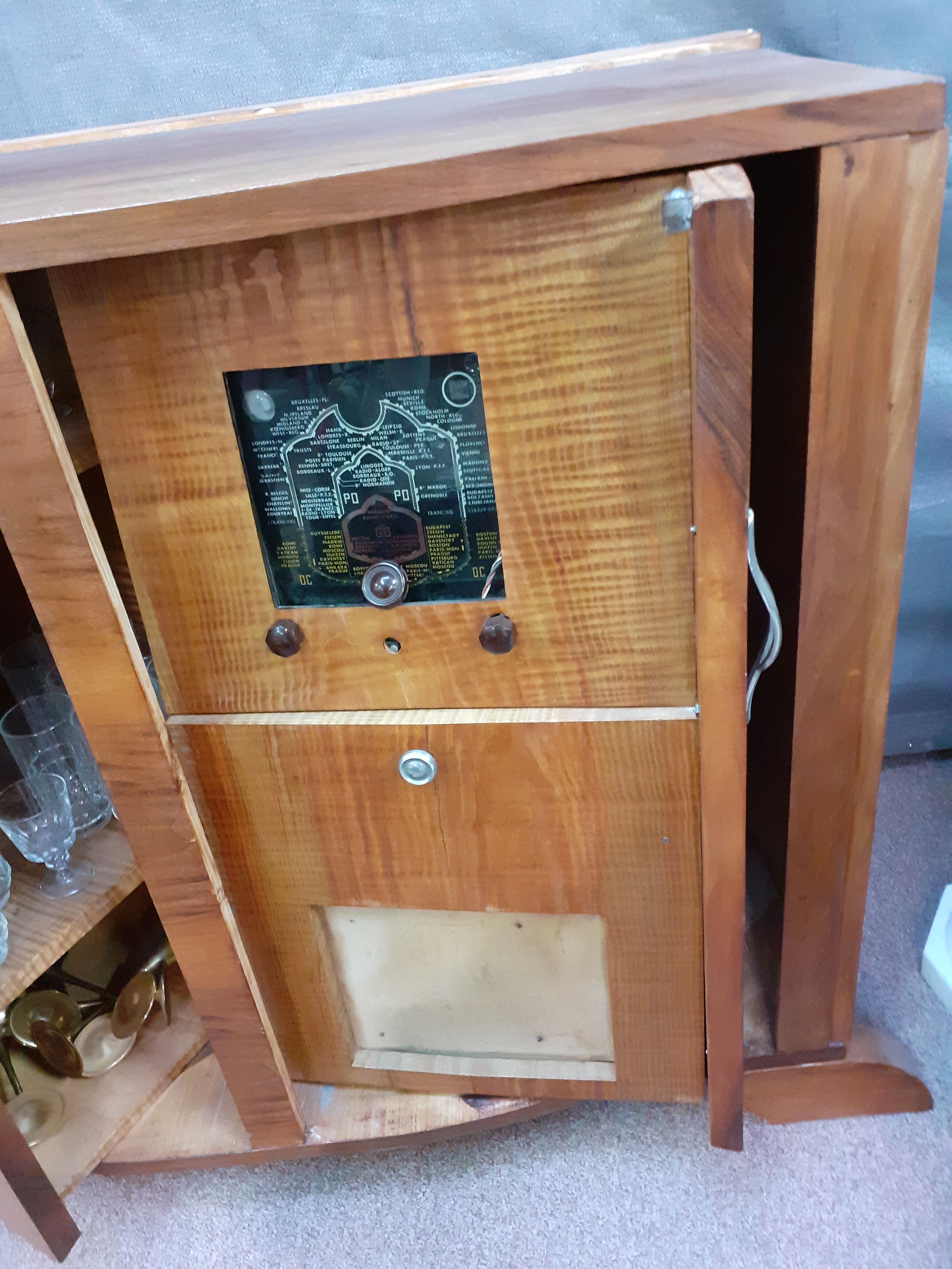 Meuble bar radio années 30