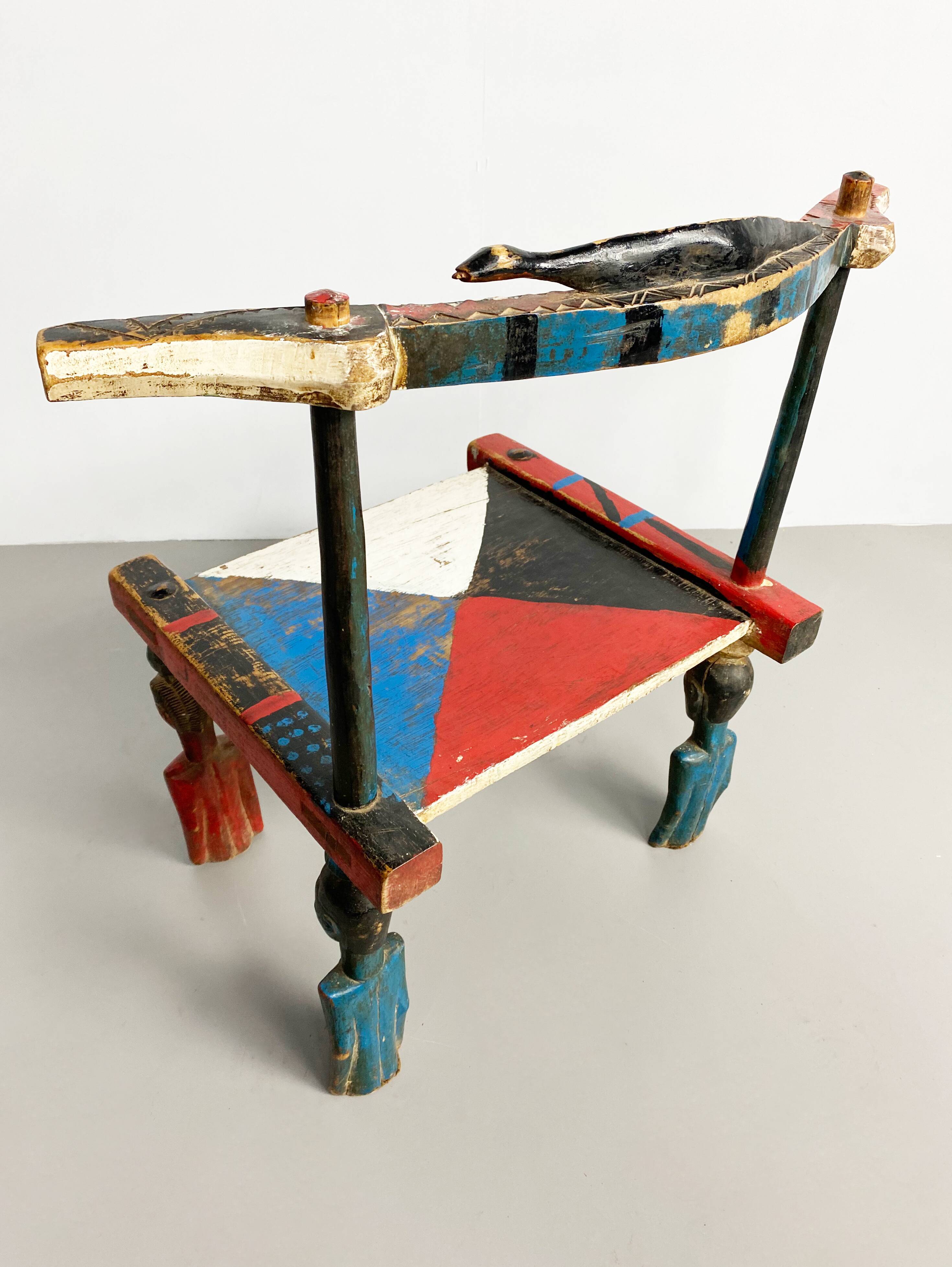 Vintage Senufo Chair, Côte d'Ivoire, c.1980