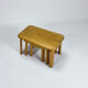 Modernist oak nesting tables, 1960s