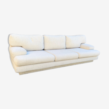 Three seater sofa in ecru wool