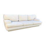 Three seater sofa in ecru wool