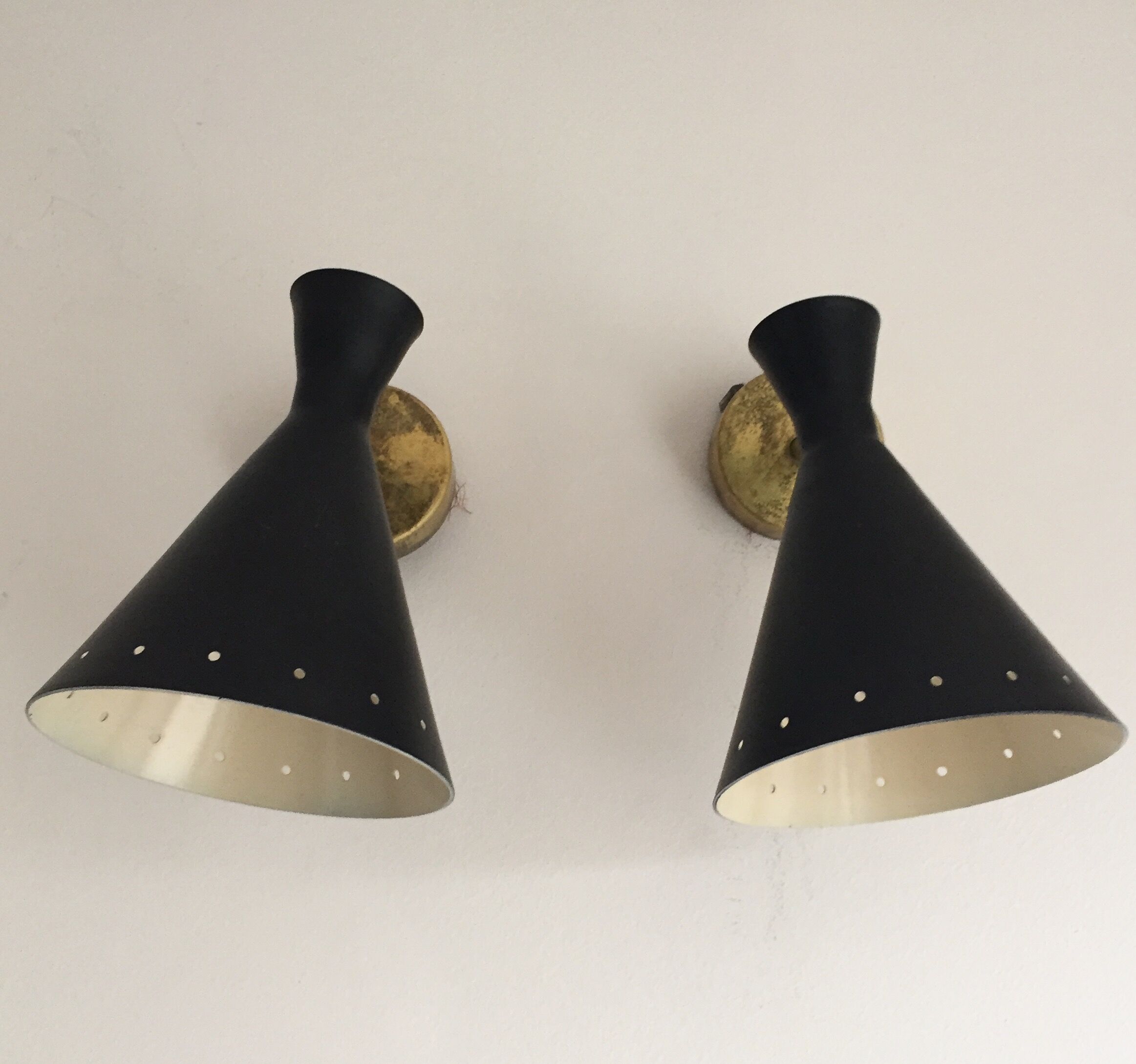 Appliques in the style of Italian creations of the 1950s