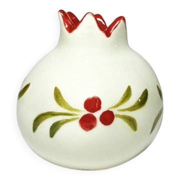 Mini vase en céramique blanc d'Iznik Noël