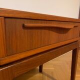 Pair of bedsides in teck
