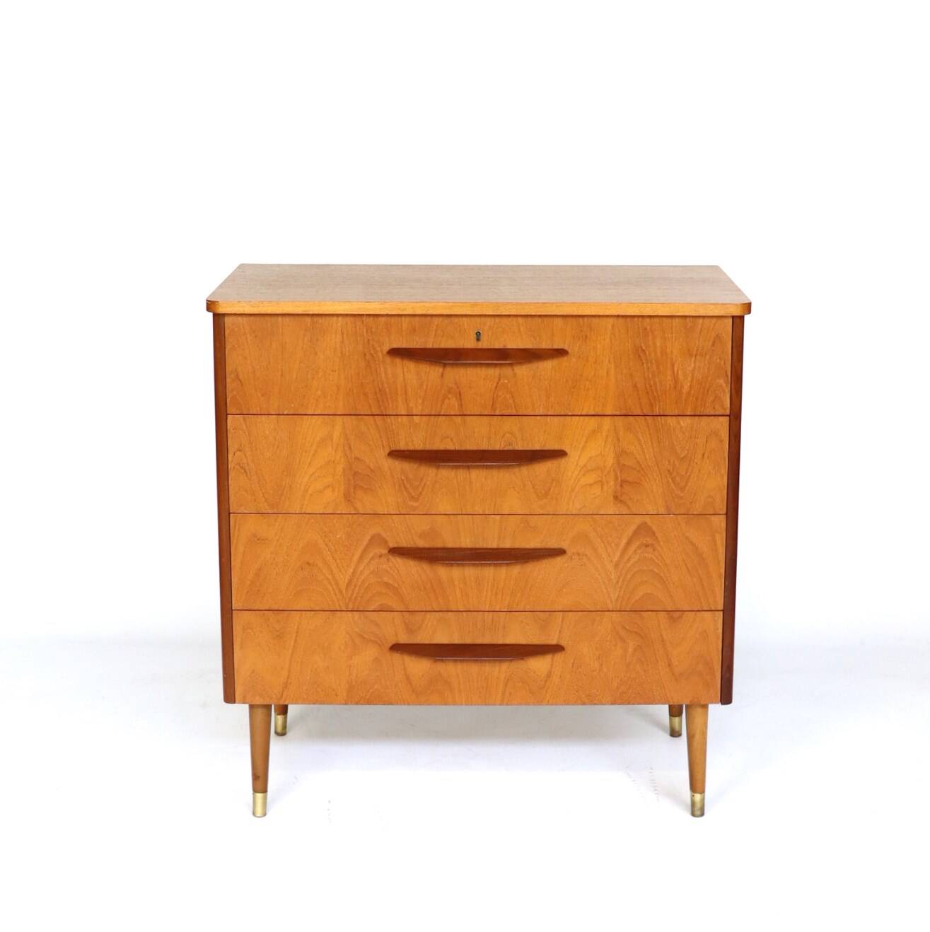 Scandinavian teak chest of drawers from the 60s
