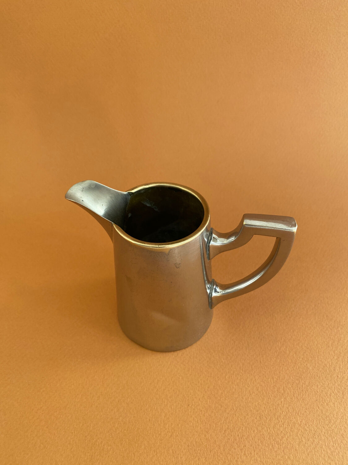 Silver metal teapot