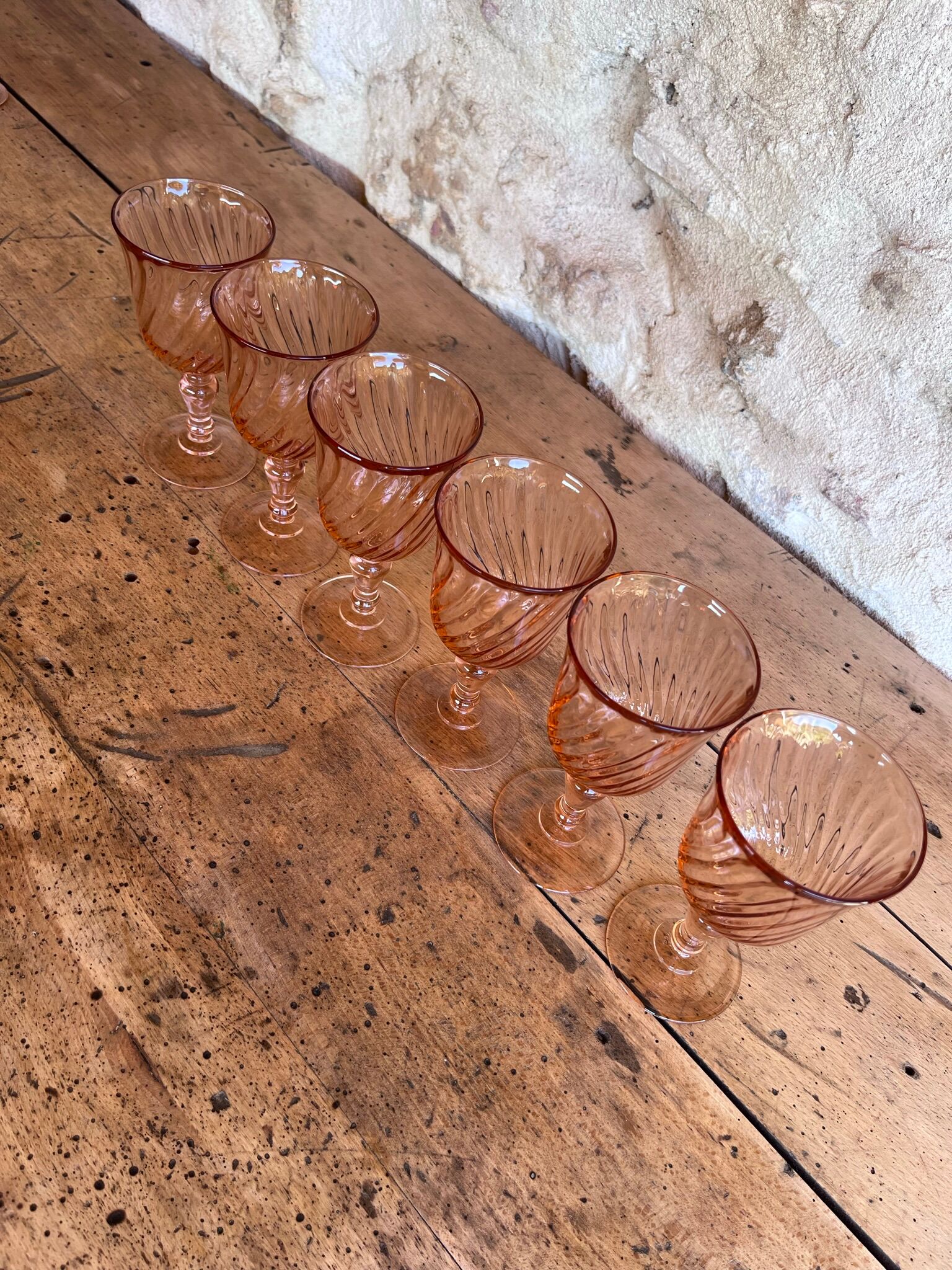 6 verres à vin Rosaline
