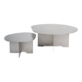 Double shape coffee table ⌀48