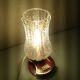 Vintage bedside lamp, tulip glass, 60s-70s