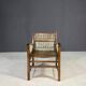 Vintage macramé armchair, 1960s, Czechoslovakia, wooden frame