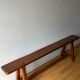 Banc en bois brut vintage