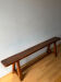 Vintage raw wood bench