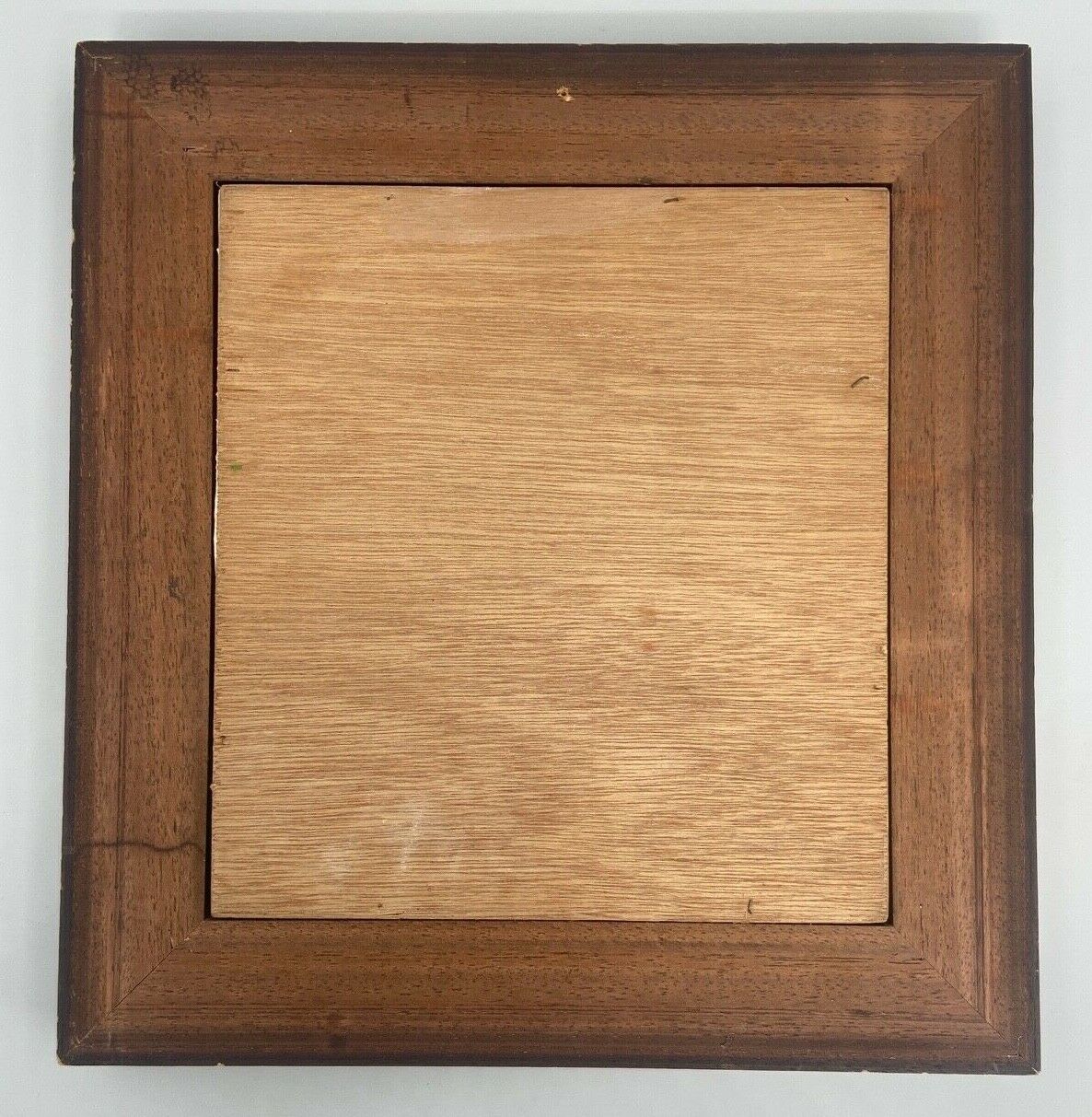 Oil panel monogram eg to identify still life fruits glass wine