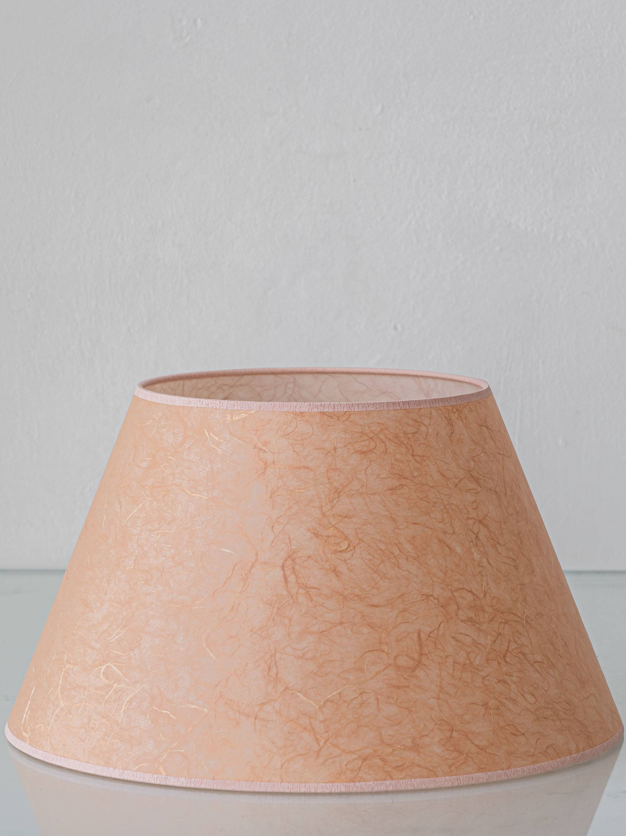 Pair of Salmon Pink Ceramic Table Lamps by Louis Drimmer, New Lampshades