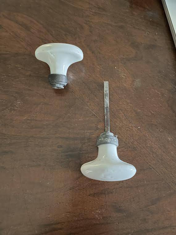 Antique door handles