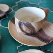 Coffee service – 6 cups and saucers Grand Jean Jourdan, Vallaur