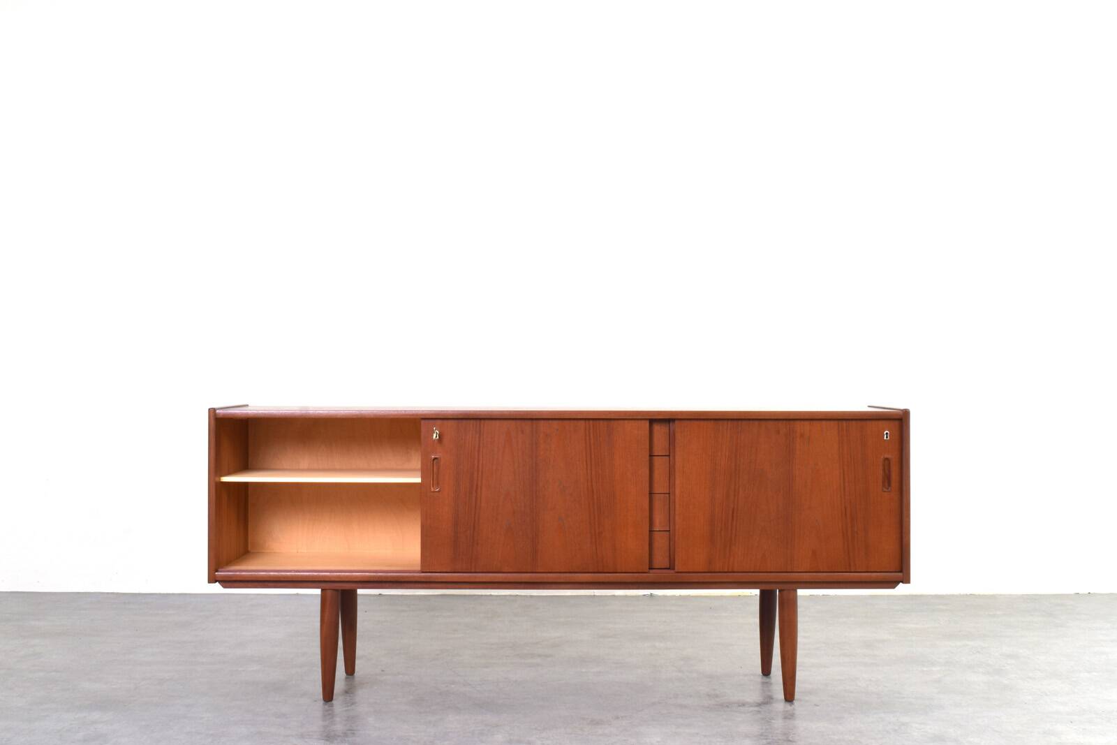 Mid-Century Danish Teak Sideboard, 1960s.