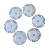 Six dessert plates earth of iron