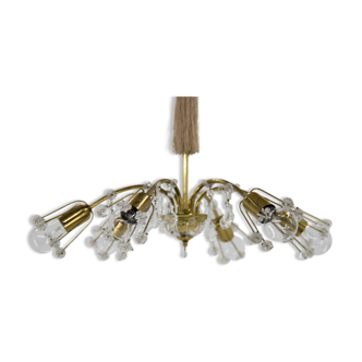 Emil Stejnar 6-flamming Chandelier, Austria, 1950s