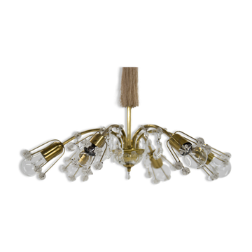 Emil Stejnar 6-flamming Chandelier, Austria, 1950s