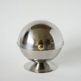 Stainless steel sugar bowl, silver & gold, Design, 1970