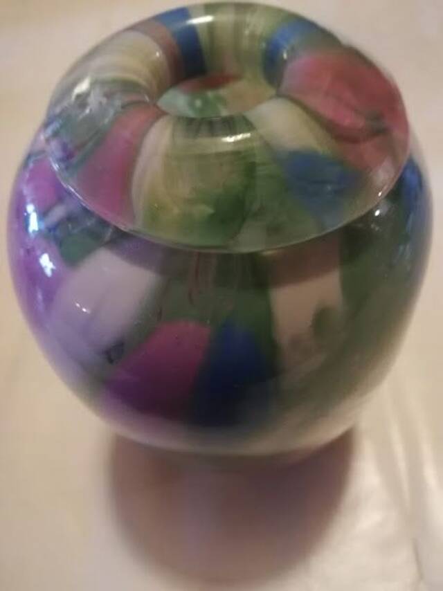 Multicoloured vase