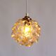 Petite amber bubble glass pendant light by Helena Tynell for Glashutte Limb