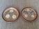 Glazed terracotta plates