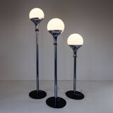 Set of Three Vintage Floor Lamps, Italian Design in the style of Artemide,