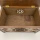 Vintage Breton box, carved wooden jewelry box