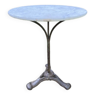 Table bistrot plateau en marbre