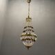 Italian Crystal Basket Chandelier