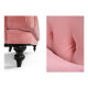 Pink design sofa from the tray of "I love you etc.".