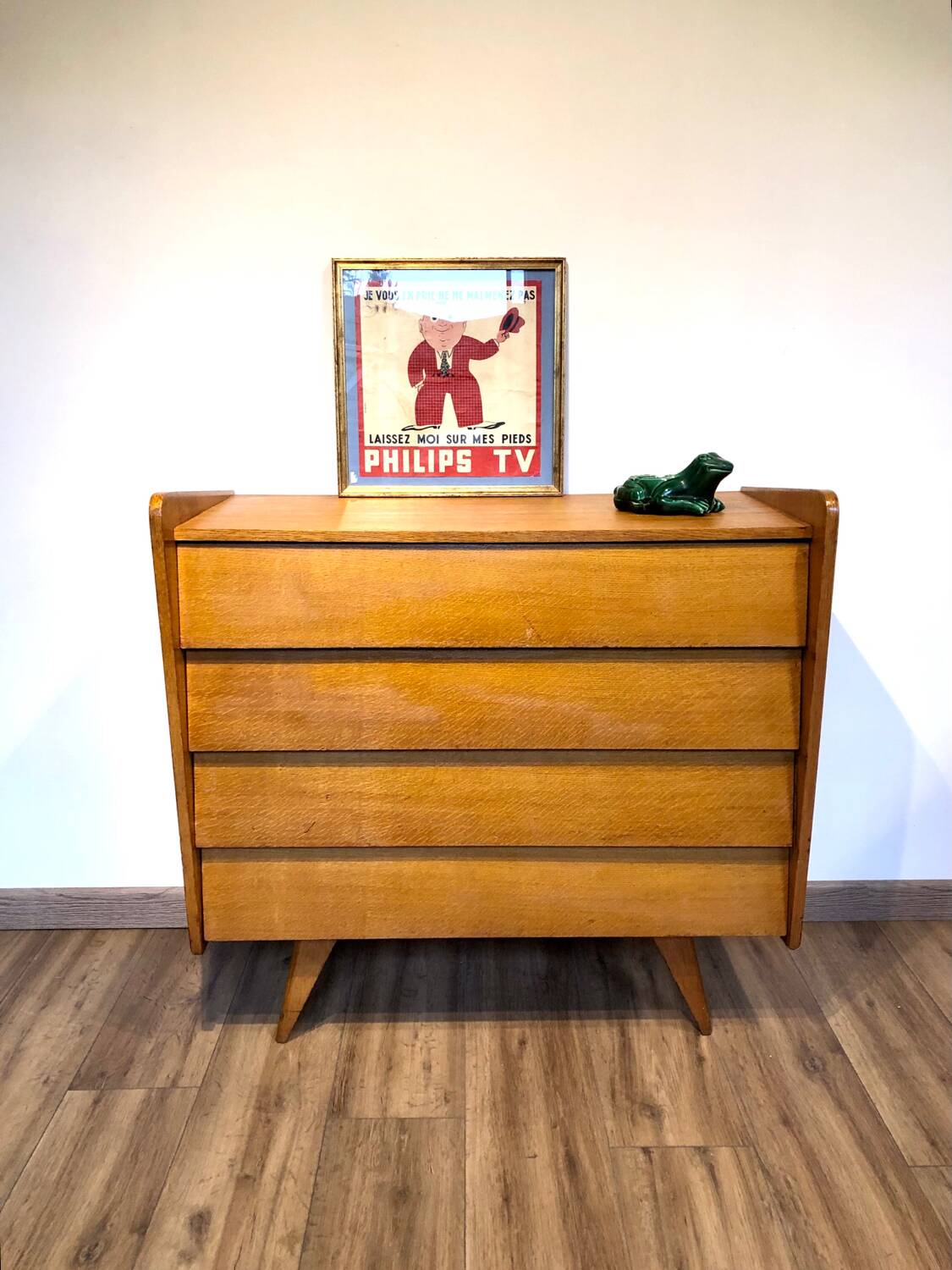 Large compass chest of drawers