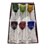 6 Roemers crystal wine glasses