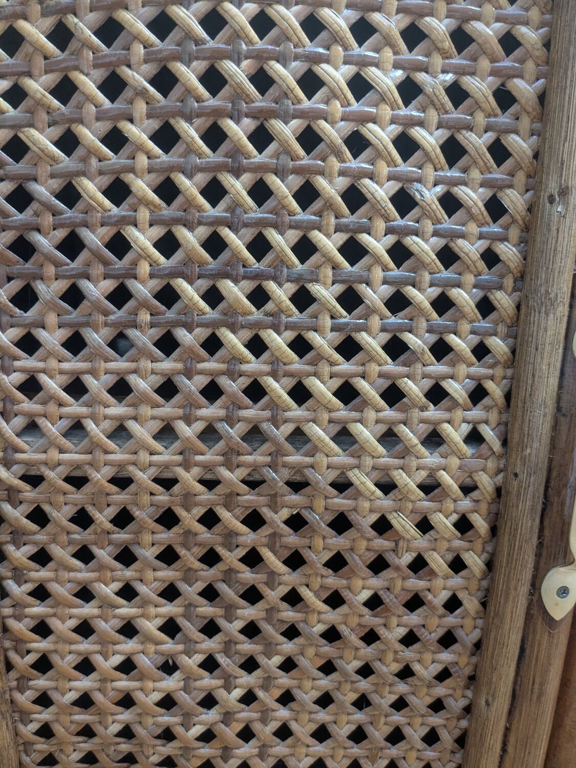 Rattan and cane sideboard