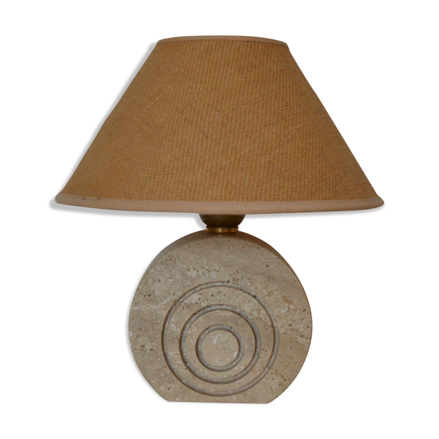 Travertine bedside lamp