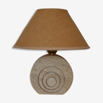 Travertine bedside lamp
