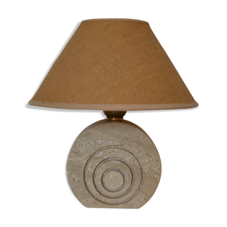 Travertine bedside lamp