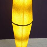 Totem floor lamp from the 60s in yellow granite methacrylate.