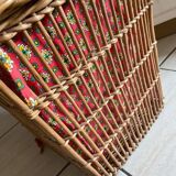 Large vintage wicker basket.