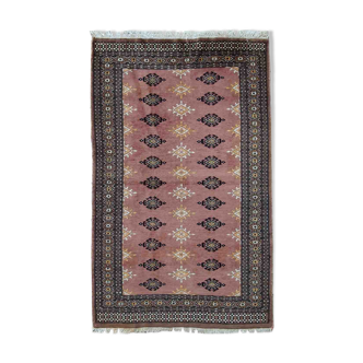 Vintage carpet uzbek bukhara handmade 95cm x154cm 1960s, 1c538