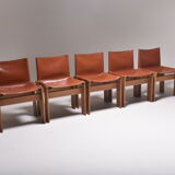 Set of 5 Monk chairs by Afra and Tobia Scarpa 1970