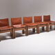 Set de 5 chaises Monk par Afra et Tobia Scarpa 1970