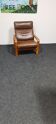 Brown leather Danish design arm chair by I Olsen&son Mobelfabrik