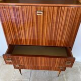 Vintage secretary with light