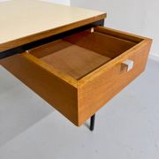 Vintage small desk designed by Pierre Paulin CM217 from the 1960s, wood and metal.